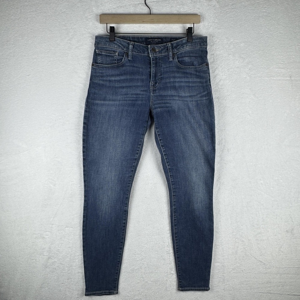 Lucky Brand‎ Jeans Womens 10/30 Blue Low Rise Skinny Lolita Medium Wash Denim
